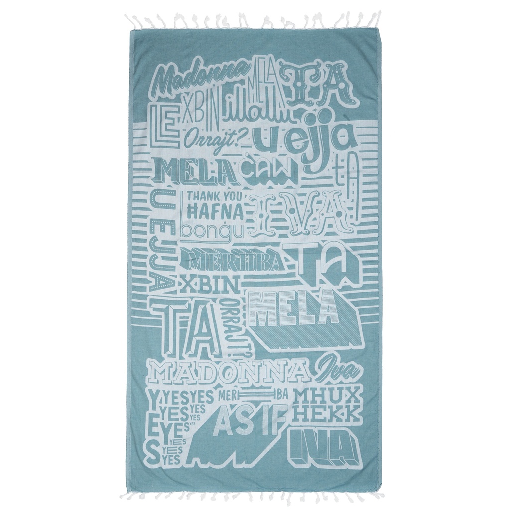 Speak Maltese Beach Towel