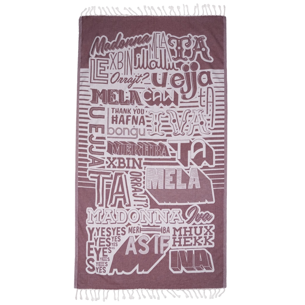 Speak Maltese Beach Towel