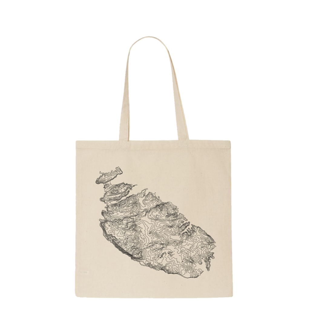 Topography Tote Bag (Natural)