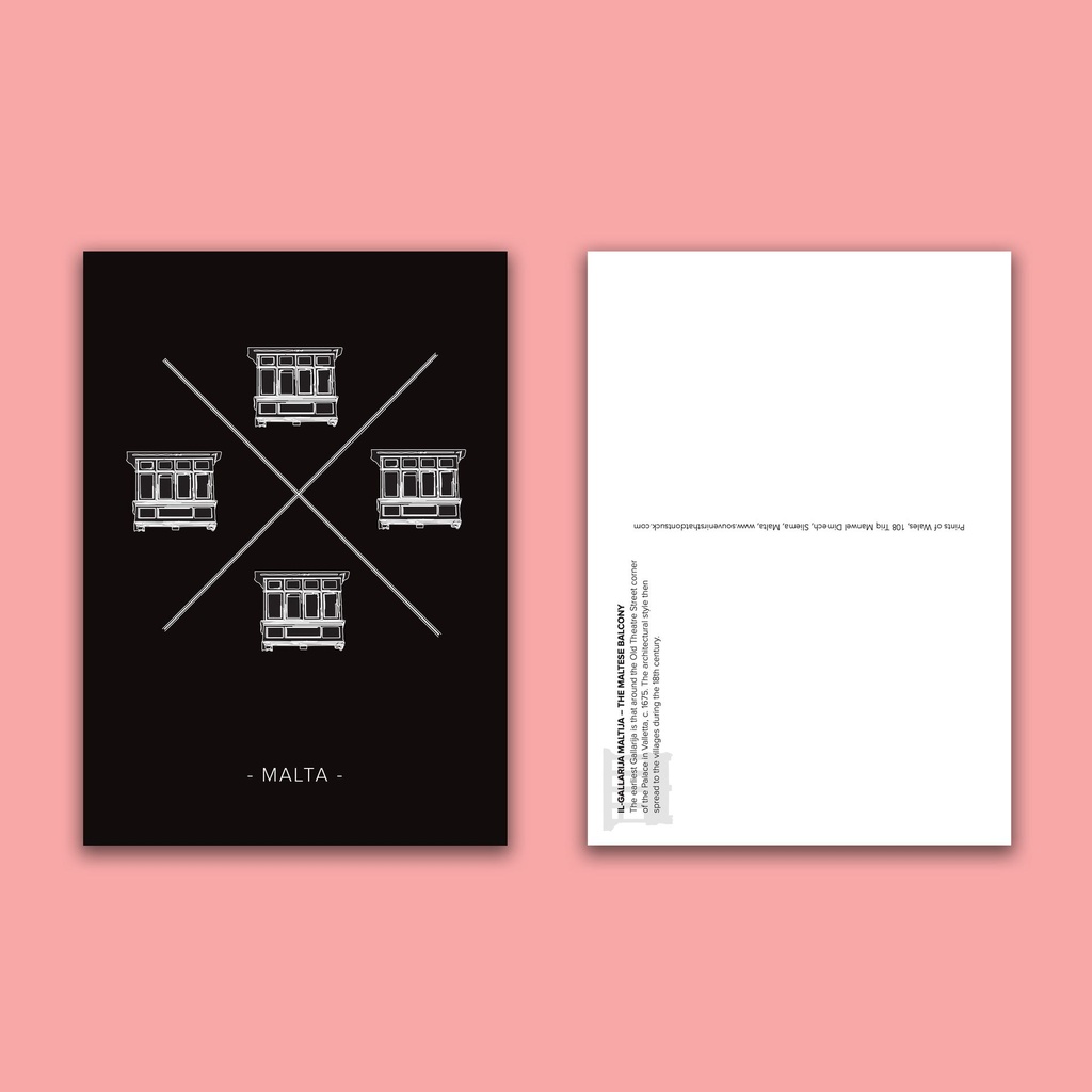 Balcony Cross Postcard