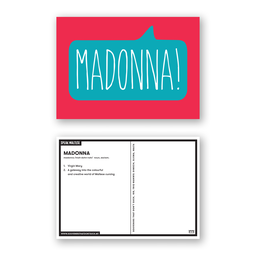 Madonna Postcard
