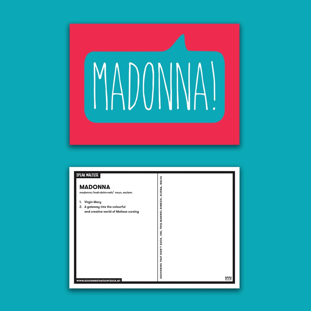 Madonna Postcard
