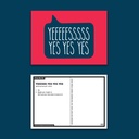 Yeeees Yes Yes Postcard