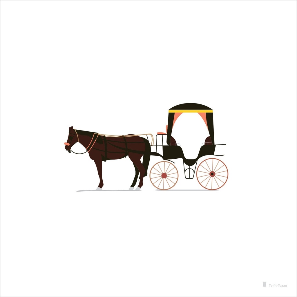 Il-Karozzin (Unframed, 17.5cm x 17.5cm)