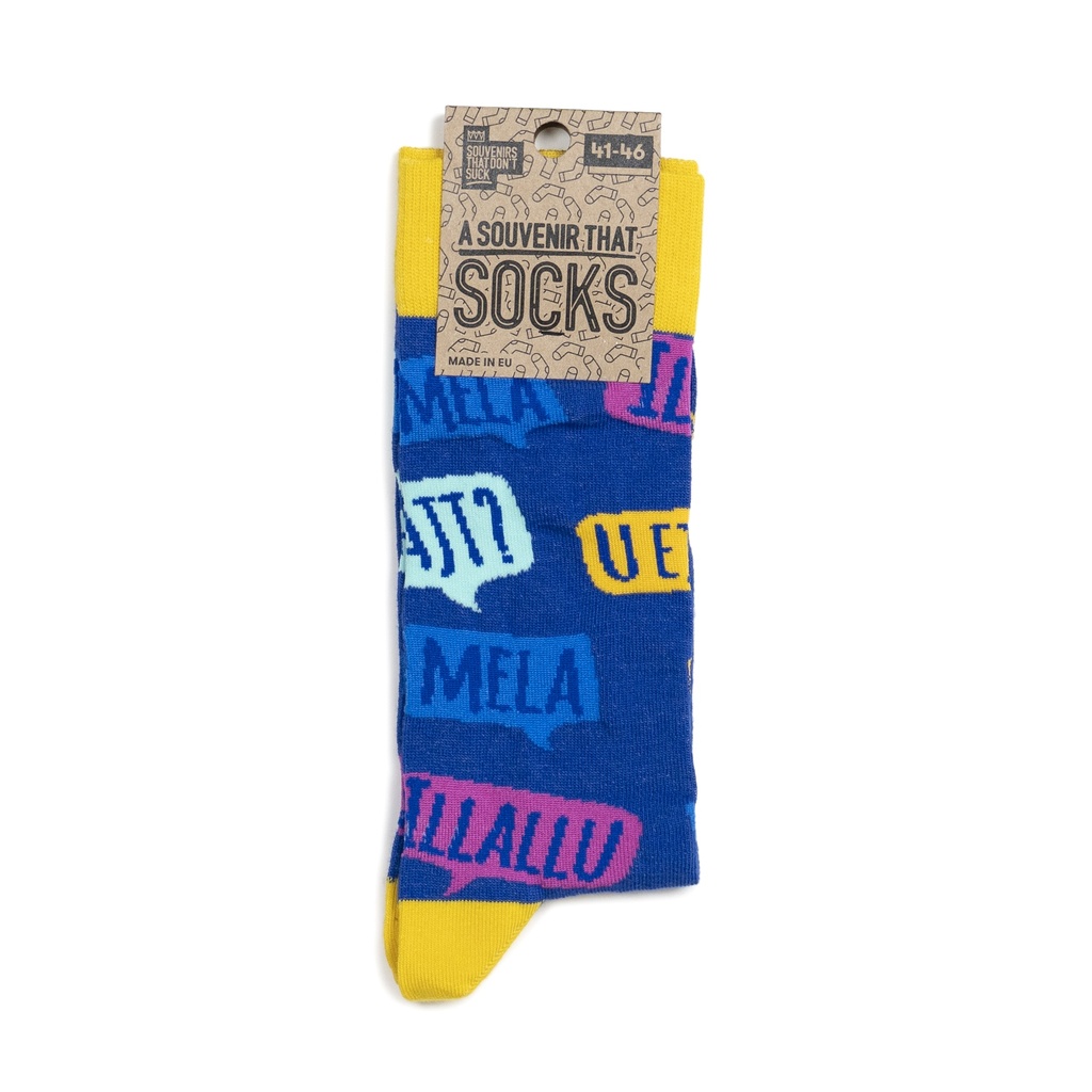 Speak Maltese Socks (36-40)
