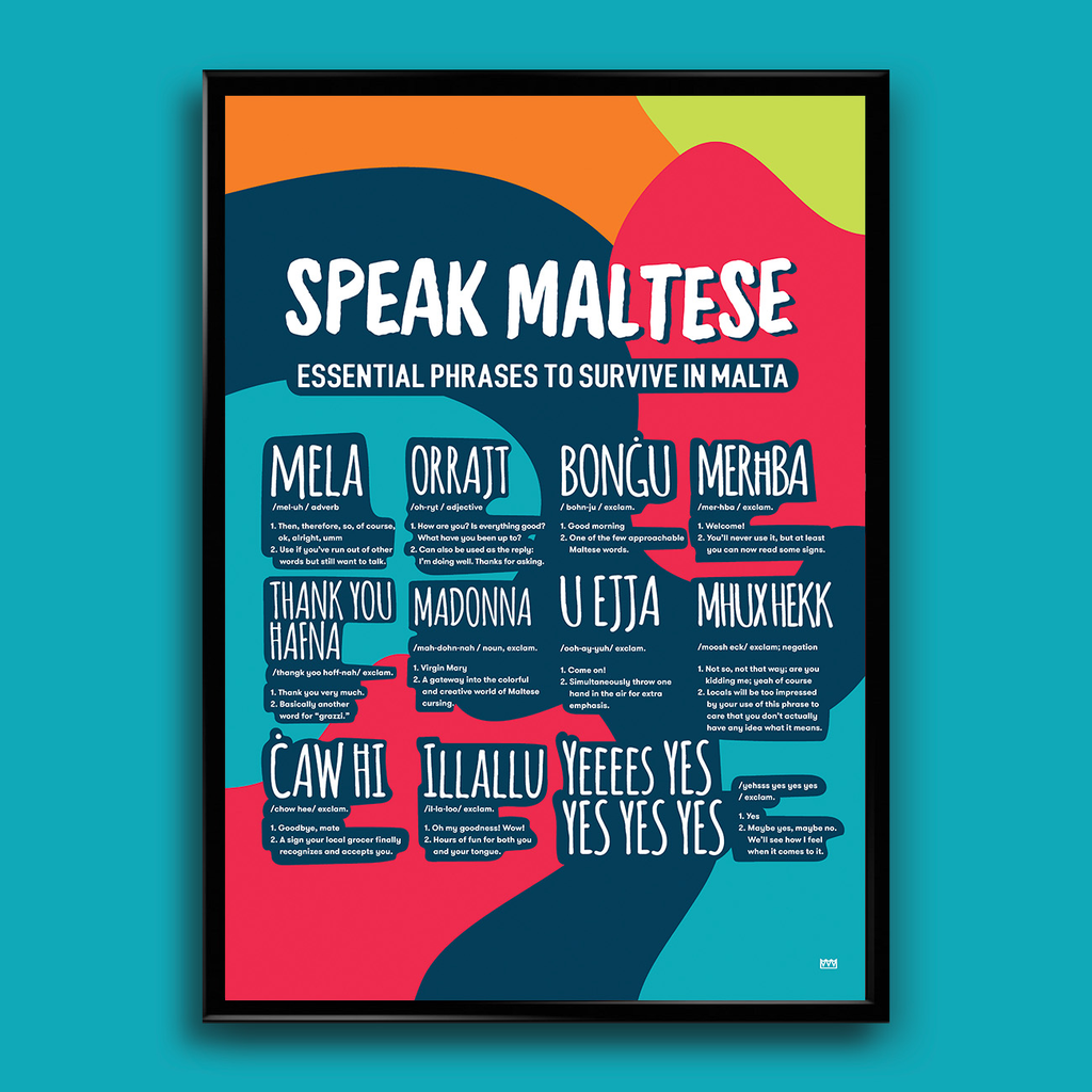Speak Maltese Poster (Unframed)