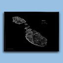 Topography Map Poster