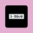 Number Plate Coaster