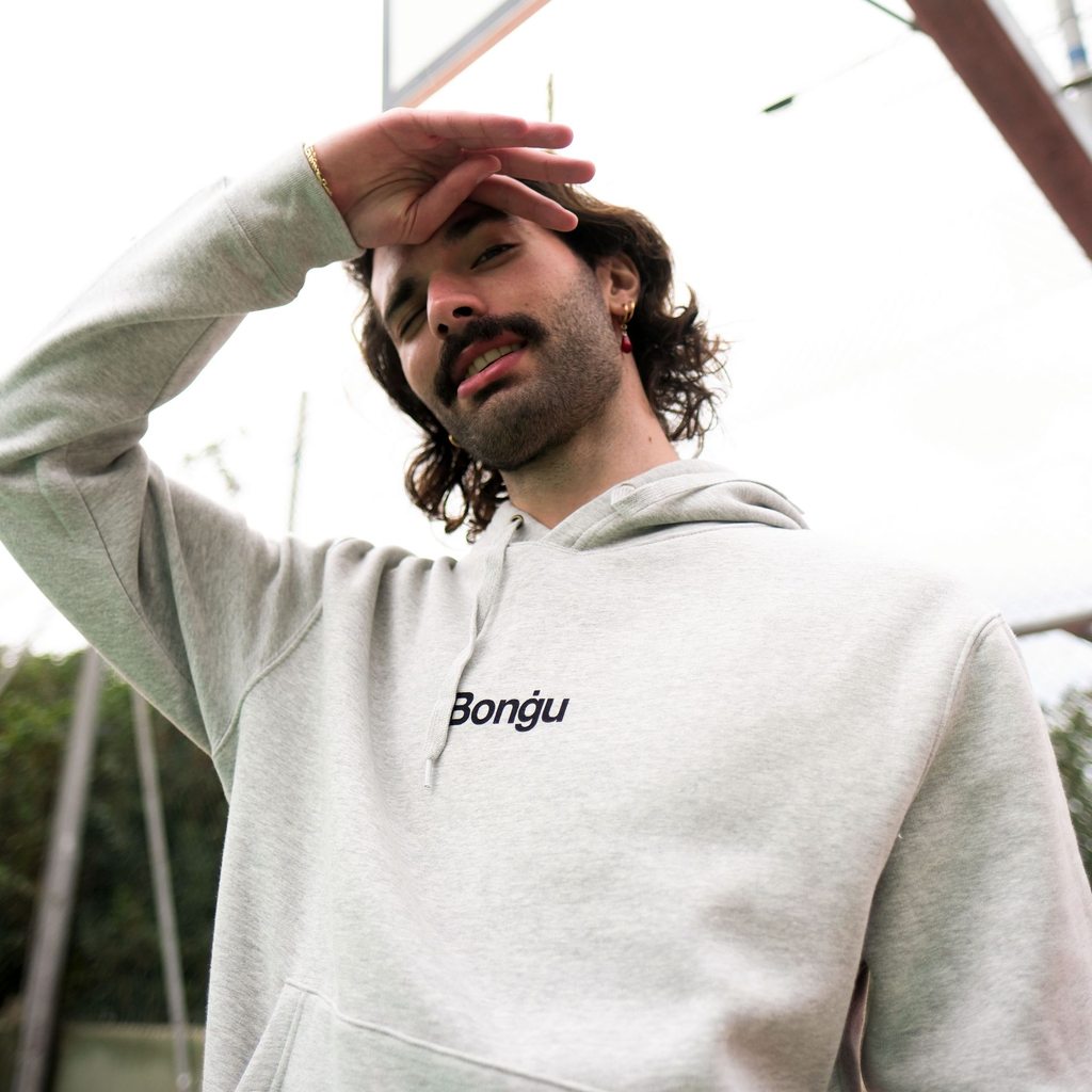 Speak Maltese Bongu Hoodie Grey  (XS)