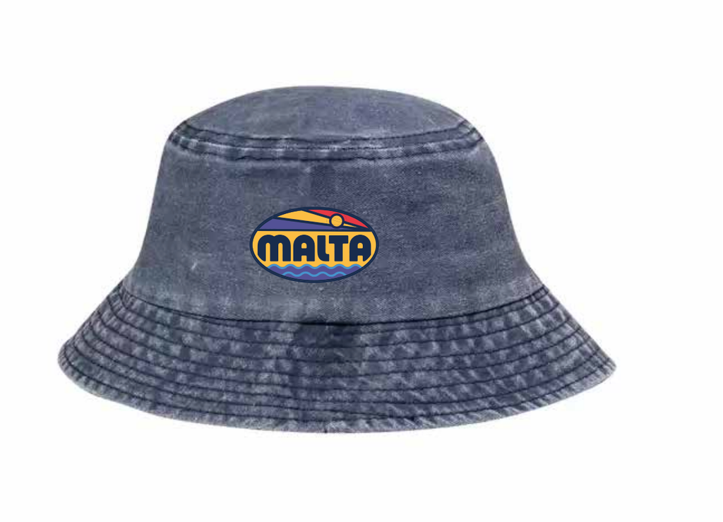 Malta Trucker Hat  (Blue/Yellow)