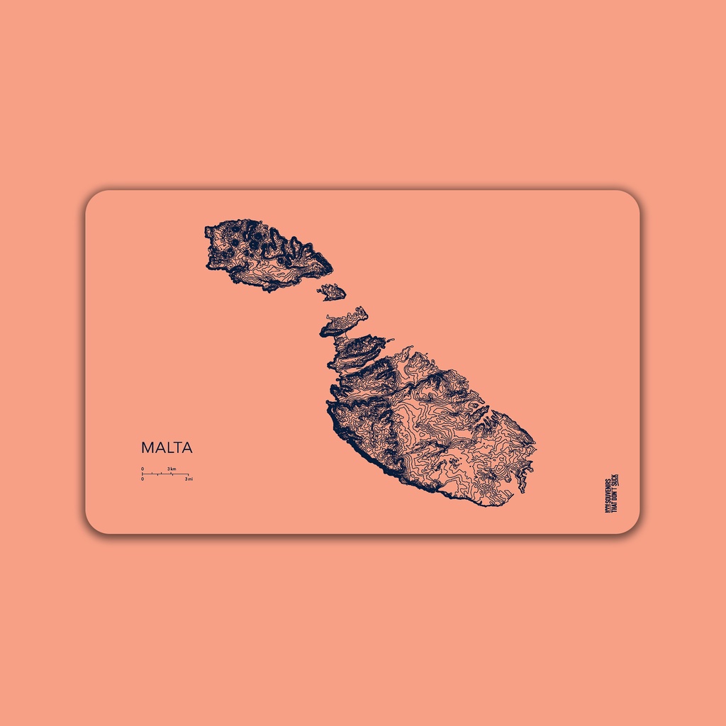 Malta Topography Breakfast Board