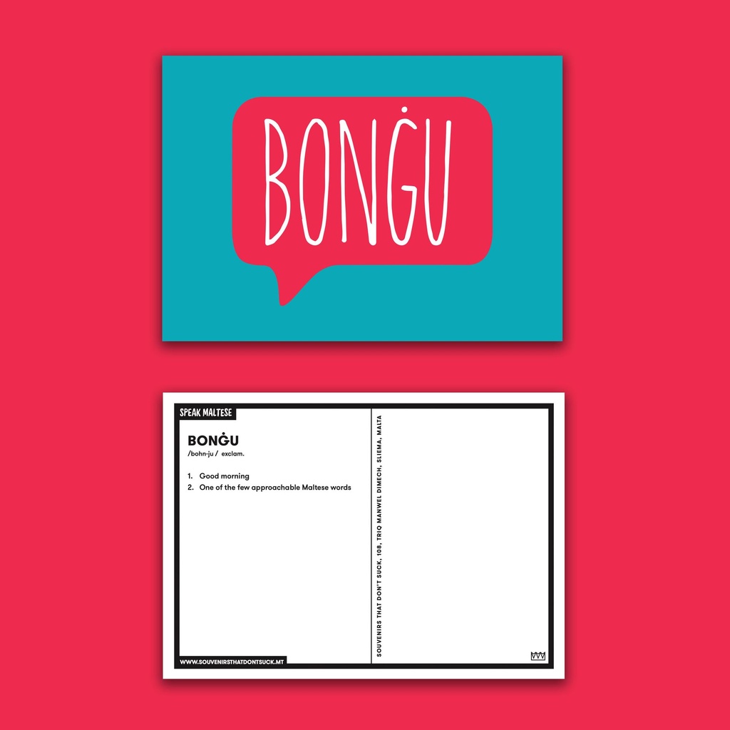 Bonġu Postcard