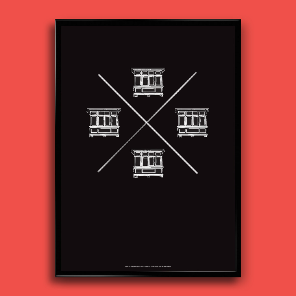 Balcony Cross Poster