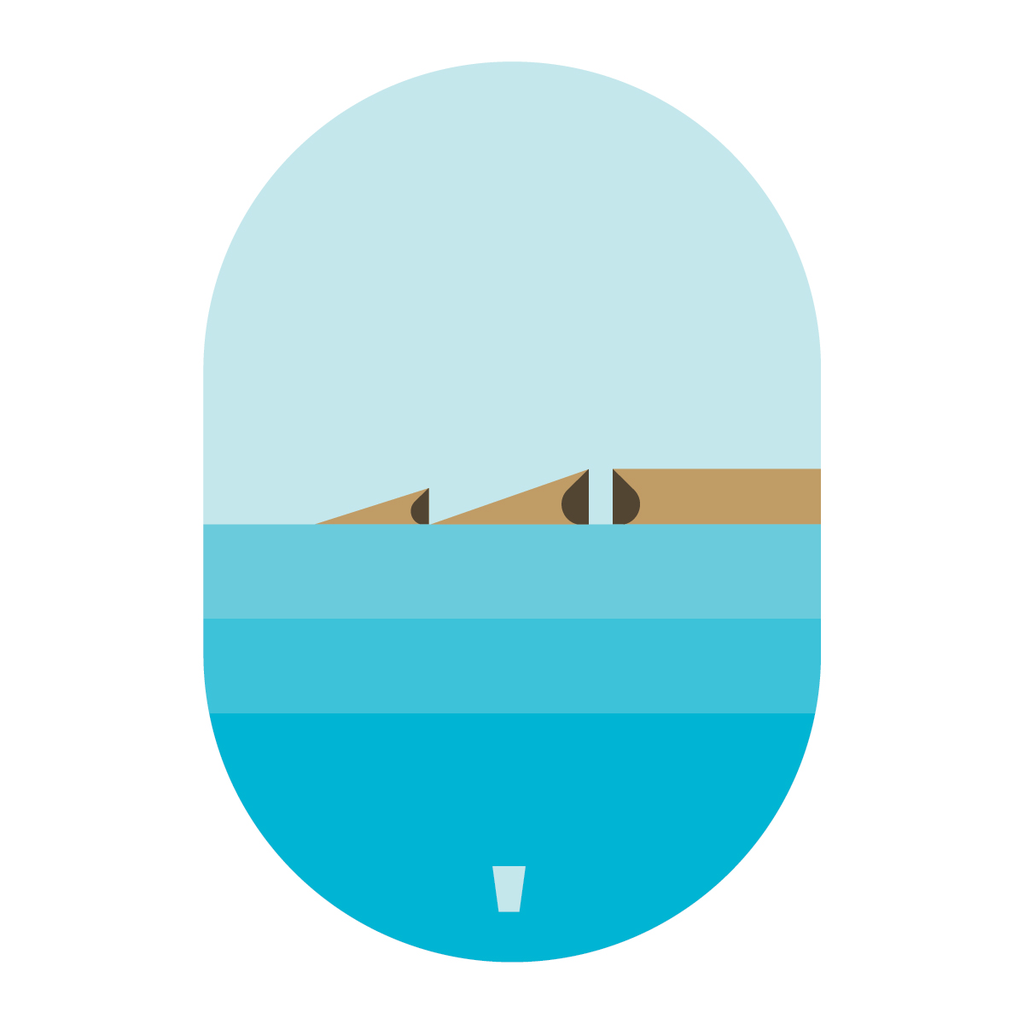 il-Blue Lagoon Magnet